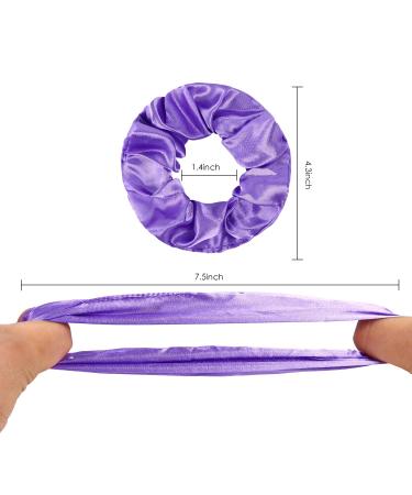 ZZICEN Satin Scrunchies Set - 50 Colors Hair Elastic Bands for Women and Girls - Buy Online on GoSupps.com