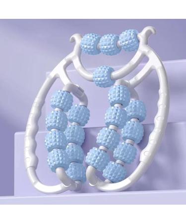 Hokzyhouse Blue Massage Bars - 20 Roles Muscle Scooter Device for Fatigue Relief | Versatile Circular Massage for Legs Neck Hands & Arms - Buy Online on GoSupps.com