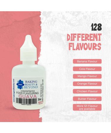 Baking Beauty and Beyond Concentrated Food Flavouring Oil - Dozen of Professional Quality Food Grade Flavouring Oil for Candy Making Baking Cooking Lip Balm and Lip Gloss - Guava (50ml) - Buy Online on GoSupps.com