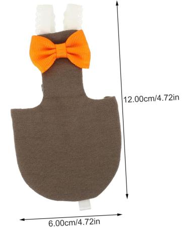 PopetPop 4-Piece Flying Bird Diapers & Bowknots Costume - Reusable Cotton Pigeon Trousers for Ducks & Pigeons | 12x6cm - Buy Online on GoSupps.com