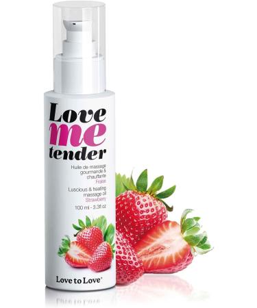 LOVE TO LOVE Love Me Tender Strawberry Massage Oil 100ml | Warm & Enjoyable Sensation - Shop Now - Buy Online on GoSupps.com