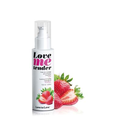 LOVE TO LOVE Love Me Tender enjoyable and warming massage oil strawberry 100ml