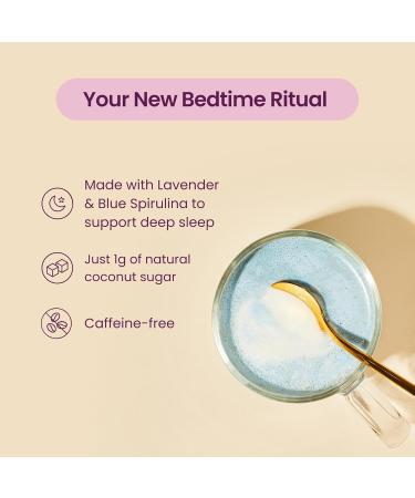 Blume Superfoods Latte - Blue Lavender Powder with Blue Spirulina and Coconut Milk Caffeine Free Low-Sugar Organic Keto Friendly Vegan supports sleep and calmness Lavender Latte- 25 Servings - Buy Online on GoSupps.com