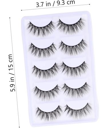 Beavorty 5 Pairs 3d false eyelashes fake eyelashes individual false extension eyelash adhesive natural look eyelash fake extension eyelash Art Eyelashes magnetic G800 chemical fiber extend - Buy Online on GoSupps.com