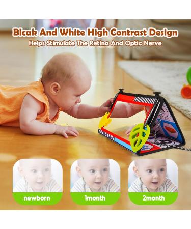 Shop Groboma Baby Mirror - Foldable Tummy Time Mirror with Teething Ring | Perfect Baby Toys & Gifts - Buy Online on GoSupps.com