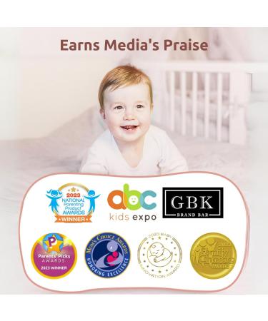 Peekababy Smart Baby Monitor with Camera and Audio | 5'' LCD Screen | Cry Detection | Sleep Analysis | 2-Way Talk | Clear Night Vision | Gift for Baby Shower - White - Buy Online on GoSupps.com