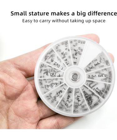 NUTJAM 120 PCS Eyeglass Repair Kit - Universal Tool for Glasses, Sunglasses, Jewelry, Watches - Includes Tiny Screws, Nuts, Screwdrivers for Precision Repair - Buy Online on GoSupps.com
