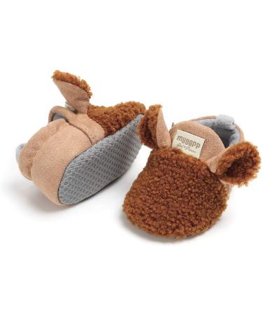 LACOFIA Baby Anti-Slip Soft Sole Winter Booties 12-18 Months - Brown - Buy Online on GoSupps.com