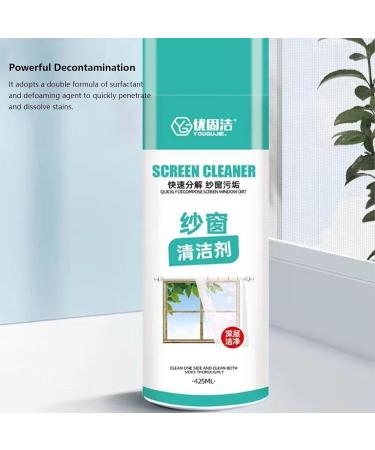 TOSIER Window Screen Cleaner Spray - 425ml/14.37oz Professional Mesh Cleaner Spray Liquid | Deep Cleaning Window Cleaner Tool Spray and Rinse Cleaner Removes Oil and Dirt for School - Buy Online on GoSupps.com