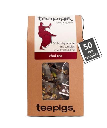 Sachets de th Teapigs Chai fabriqu s avec des feuilles enti res (1 paquet de 50 sachets de th ) Assam 50 Count (Pack of 1)
