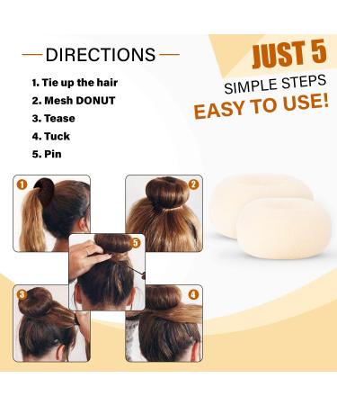 Miss Pouty Blonde Hair Bun Maker - Ring Style Doughnut Shaper for Women & Girls - Buy Online on GoSupps.com