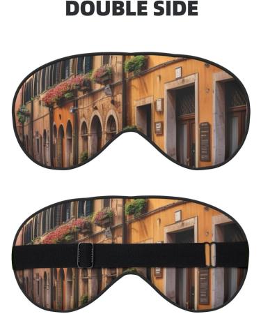 Soft Italian Eye Mask - Adjustable Breathable Sleep Mask Light Blocking & Double-Sided Black - Ideal for Travel & Rest - Buy Online on GoSupps.com