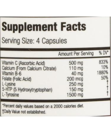 Nattura 5-HTP Supreme - Mood Enhancer Relaxation & Appetite Control | 90 Capsules with 5-HTP L-Tyrosine Vitamins B6 & C - Buy Online on GoSupps.com