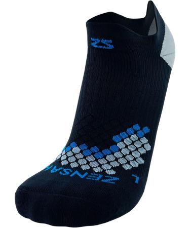 Zensah Plantar Fasciitis Relief Compression Socks - PF Night Socks for Pain Relief & Achilles Stability - Medium Black - Buy Online on GoSupps.com