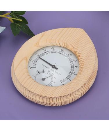Sauna Thermometer - Drop-Shaped 2-in-1 Wood Thermo-Hygrometer Thermometer Hygrometer Steam Room Sauna Room Accessories - Buy Online on GoSupps.com