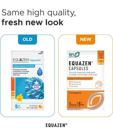 Equazen Eyeq 60 Capsules - Premium Omega 3 & 6 for Cognitive & Eye Health - International Shipping Available - Buy Online on GoSupps.com