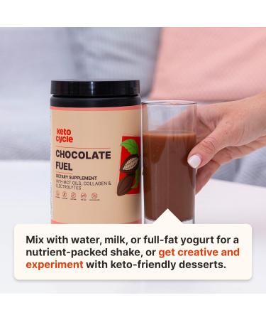 Keto Cycle Collagen Protein Powder - Chocolate Flavor with MCT Oils & Electrolytes | Keto Fuel & Gluten Free - 20 Servings - Buy Online on GoSupps.com