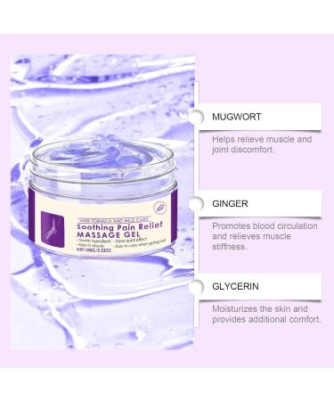 Gel de massage violet apaisant pour les articulations soulage les genoux et les douleurs articulaires. Cr me de massage pour tout le corps gel rafra chissant aux extraits naturels (12PCS) - Buy Online on GoSupps.com
