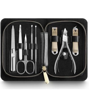 8-Piece Nail Clipper and Nail Enhancement Set with Sloping Stainless Steel Professional Nail Clipper Leather Storage Box (Color : C3) - Buy Online on GoSupps.com