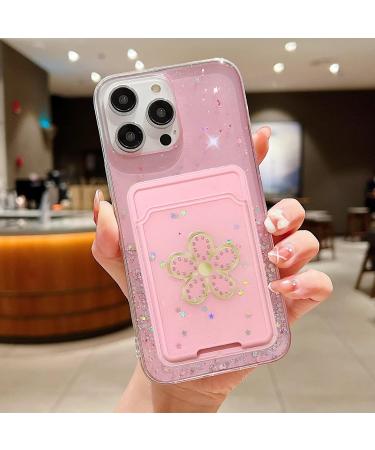 Tivenfezk Nadoli Silicone Sparkle Wallet Case for Honor 70 - Bling Glitter Pink TPU Protective Cover with Credit Card Holder & Scratch-Resistant Design - Buy Online on GoSupps.com