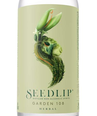 Seedlip Garden 108 - Non-Alcoholic Spirit, Calorie & Sugar Free, 700ml | Best for Alcohol-Free Cocktails - Buy Online on GoSupps.com