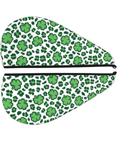 Leopard Print Hair Towel Wrap | Quick Drying Hair Drying Towel Turban for St. Patrick's Day - Buy Online on GoSupps.com