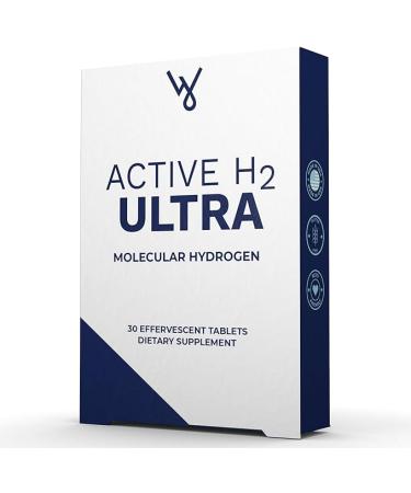 Active H2 Ultra Hydrogen Water Tablet - Optimize Health, Support Immunity, and Balance Antioxidants with Benefits of Molecular Hydrogen 30 Tablets
