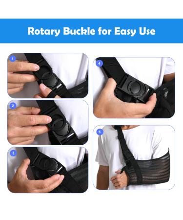 Premium Arm Sling for Shoulder Injury - Breathable Mesh Removable Strap - Ideal for Showering & Beach Use - Unisex Medical Immobilizer - Buy Online on GoSupps.com