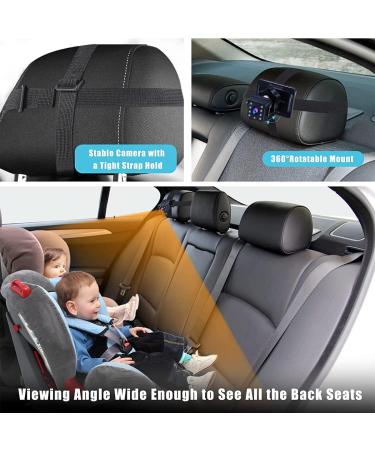 1080P Baby Car Mirror Camera with Night Vision | Adjustable Display for Crystal Clear View | Perfect for Baby Car Seats | 5 HD Display - Buy Online on GoSupps.com