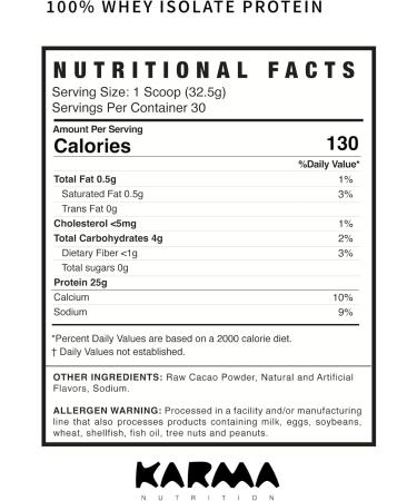 Whey Protein Powder 2LB - 25g Protein 1g Sugar - Fudgy Brownie Flavor - Low Sugar High Protein Isolate - 30 Servings - International Shipping Available - Buy Online on GoSupps.com