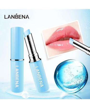 LANBENA Hyaluronic Acid Lip Balm - Moisturizing, Reduce Fine Lines, Nourishing Lip Care - 1.8g - Buy Online on GoSupps.com
