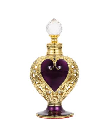 Minkissy 12 ml Retro Perfume Bottle Refillable Travel Perfume Bottle Crystal Perfume Bottle Empty Aromatherapy Bottle Cosmetic Container