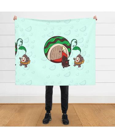 YYHHAOFA Sunflower Seeds Watermelon Seeds Picture Flannel Blanket Throw 60x50 in : Light Weight Warm and Durable Soft and Anti-Wrinkle - Buy Online on GoSupps.com