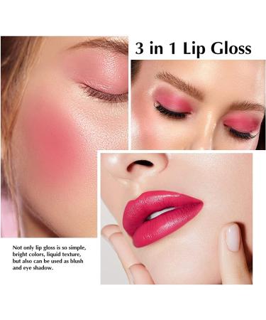  Beliky Girl Moisturizing lipstick for lips mirror finish matte texture for lips cheeks and eyes triple-use lip gloss waterproof sweat-resistant rich color lipstick (APPLE) - Buy Online on GoSupps.com