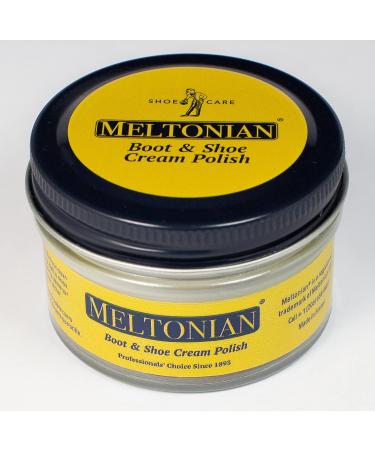 Meltonian Boot and Shoe Cream Polish 1.55 oz - Black | Quality Leather Care - Buy Online on GoSupps.com