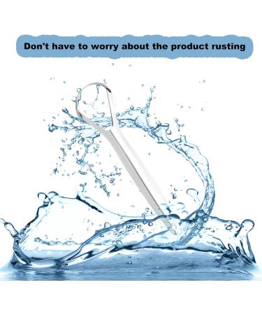 2 Pieces Stainless Steel Tongue Cleaner Set - Bad Breath Remedy & Oral Hygiene Tool for Adults & Children - Buy Online on GoSupps.com
