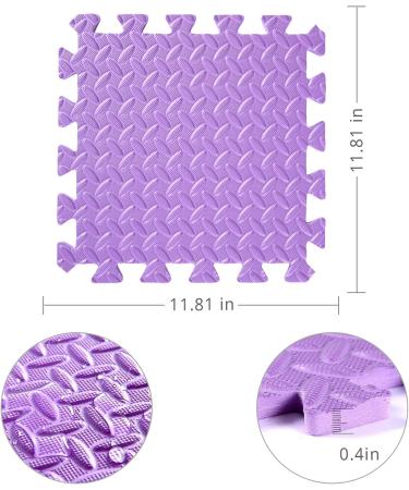 Tamiplay 16Pcs Foam Play Mat Set with Storage Bag - Soft Interlocking Floor Mats for Baby - Solid Colored Foam Puzzled Exercise Mats (Pink/Purple/Yellow/Light Blue) - Buy Online on GoSupps.com