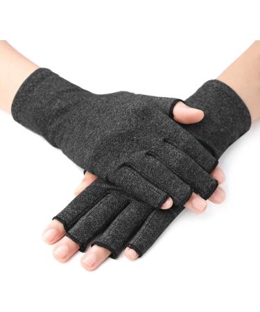 Buy Arthritis Compression Gloves - Fingerless Pressure Gloves for Rheumatoid and Carpal Tunnel Relief | Support Hand Joints - 1 Pair - Buy Online on GoSupps.com