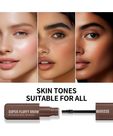  SONGVISON Volumizing brow gel mousse - Soft and airy pomade - Tinted brow color - All-day hold - Complete mascara gel - Resistant - Non-crumbly (04# Black Brown) - Buy Online on GoSupps.com