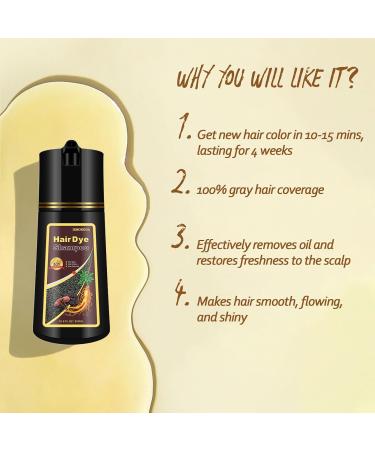 Blonde Brown Hair Dye Shampoo for Men & Women | 3 in 1 Hair Color Shampoo for Home Use - 16.9 Fl Oz - Buy Online on GoSupps.com