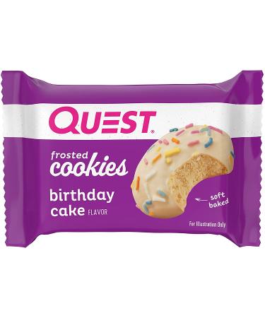 Quest Frosted Cookies Birthday Cake - 8 Delicious Bars | Low Carb & Protein Packed - Buy Online on GoSupps.com