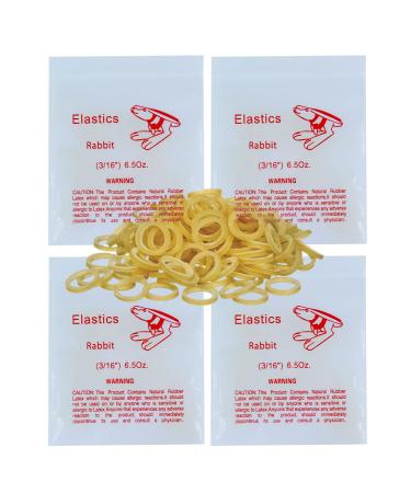 400 pack Orthodontic Elastics Dental Rubber Bands Intraoral Elastic Bands (Heavy 6.5 Oz 3/16'' (4.8mm)) Heavy 6.5 Oz 3/16'' (4.8mm)