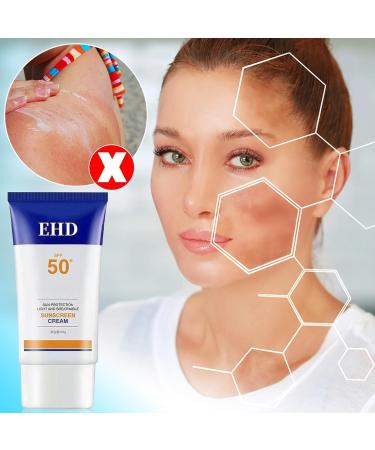 Ehd Sunscreen Sunscreen for Face Spf 50 Face Sunscreen Moisturizer Daily Uv Defense Sunscreen Best Sunscreen for Face Women Fast Absorption & No Sticky Feeling - Buy Online on GoSupps.com