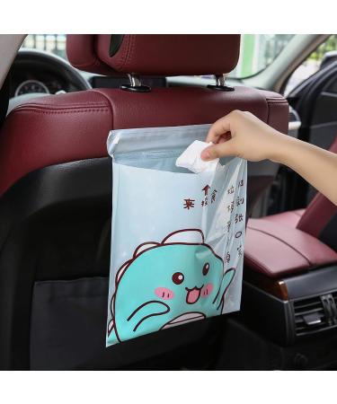 Mobile Disposable Garbage Bags Portable Adhesive Garbage Bags Household Kitchen Disposable Plastic Bags 15 / Bag Pinkcartoon(15PCS/Bag) - Buy Online on GoSupps.com
