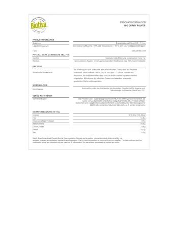 Edel Curry 100g - Mild & Intensive - Authentic Indian Recipe - Biotiva - Bottled in Germany - International Shipping Available - Buy Online on GoSupps.com