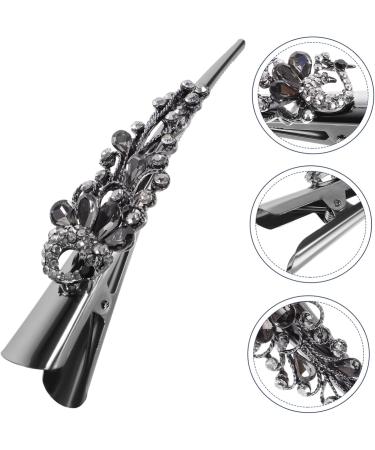 minkissy Korean version unique clips for hair headgear large girls hair accessories Miss sharp mouth clip women's hair clips for thin hair rhinestones decorate horn clip hairpin - Buy Online on GoSupps.com