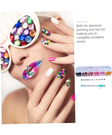 Healeved 1 Set Manual Drilling Pen Nail Diamonds Rhinestones Nail Dotting Pen Nail Rhinestone Diy Rhinestone Painting Pen Nail Art Pen Diy Handicraft Pens Kit Stylus Drill Pc Manicure Tools - Buy Online on GoSupps.com