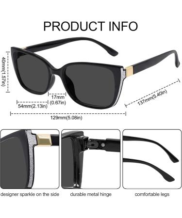 OCCI CHIARI Women s Reader Sunglasses - 2.5 Magnification - Stylish Black Reading Glasses for International Shipping - Buy Online on GoSupps.com
