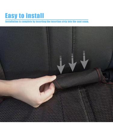 EMERSONGEARS Car Seat Protector 600D Waterproof Anti-slip Mat with Storage Bag | Universal Front & Rear Seats | Easy Install | Black Line - Buy Online on GoSupps.com