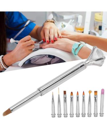 Nail Art Liner Nail Art Painting Pen Fine Craftsmanship Painting Pen DIY Dotting Design for Nail Shop Household(Silver) - Buy Online on GoSupps.com